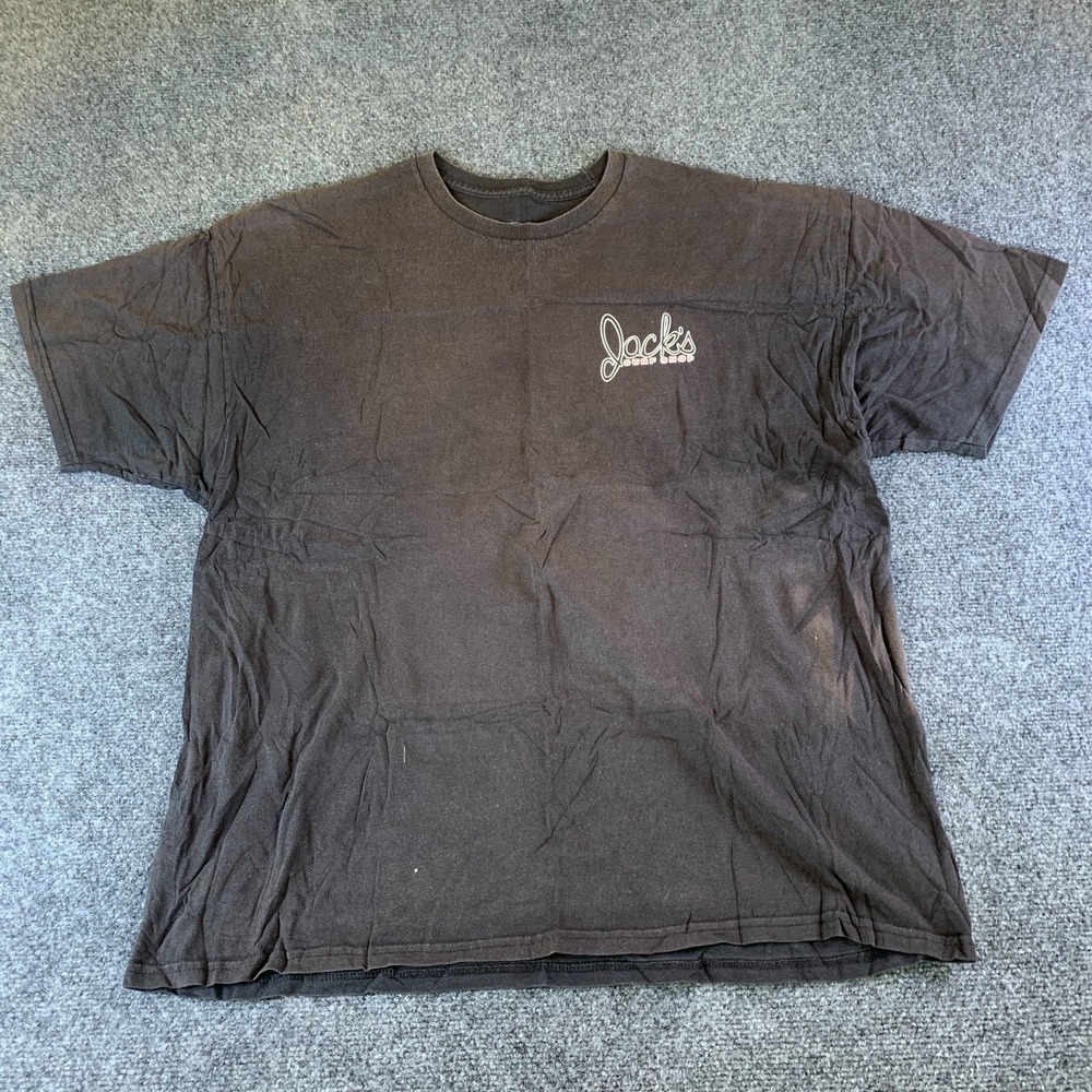 Jack's Surfboards T Shirt Mens 2XL Black Graphic Cotton Short Sleeve Summer Tee